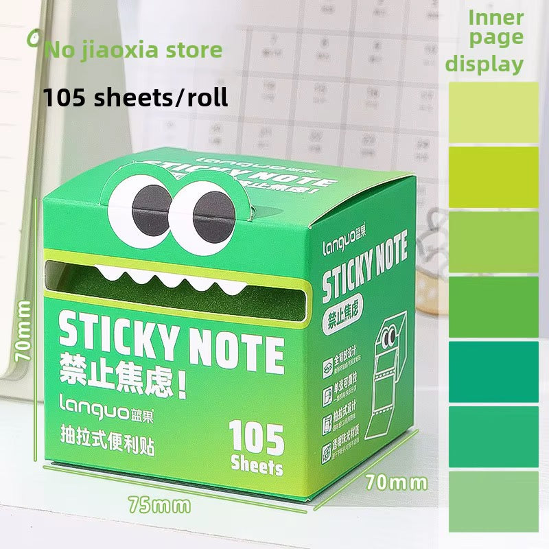 Full-Adhesive Transparent Glitter Sticky Notes