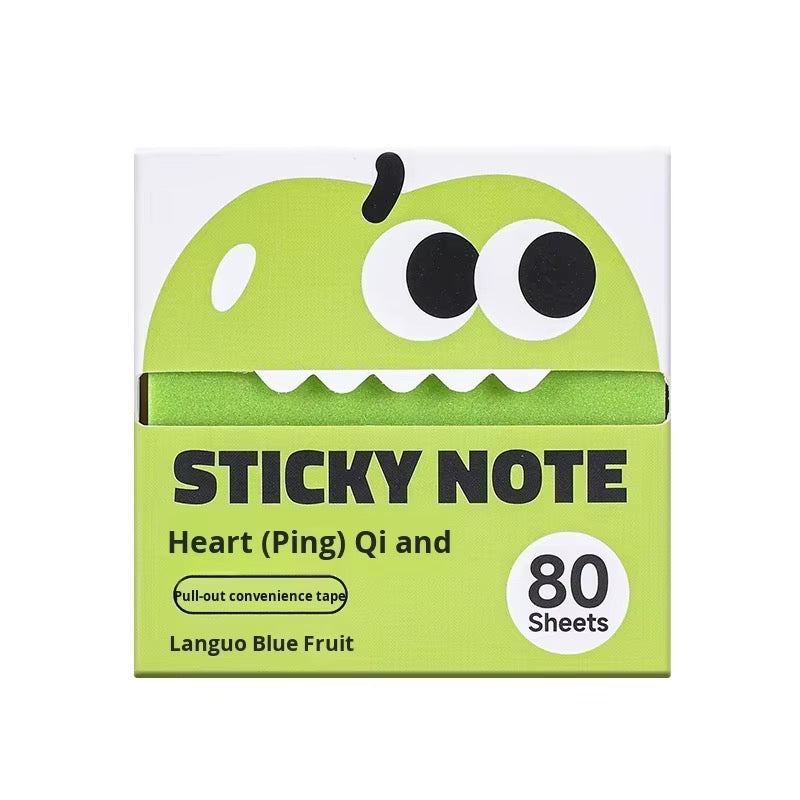 Transparent Glitter Sticky Notes (6-Color Pack)