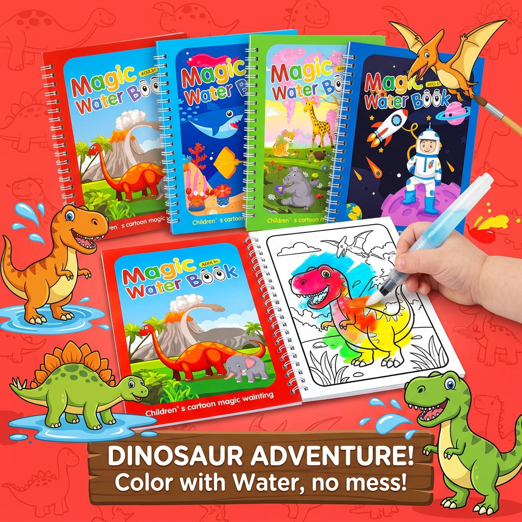 Magic Water Coloring Book