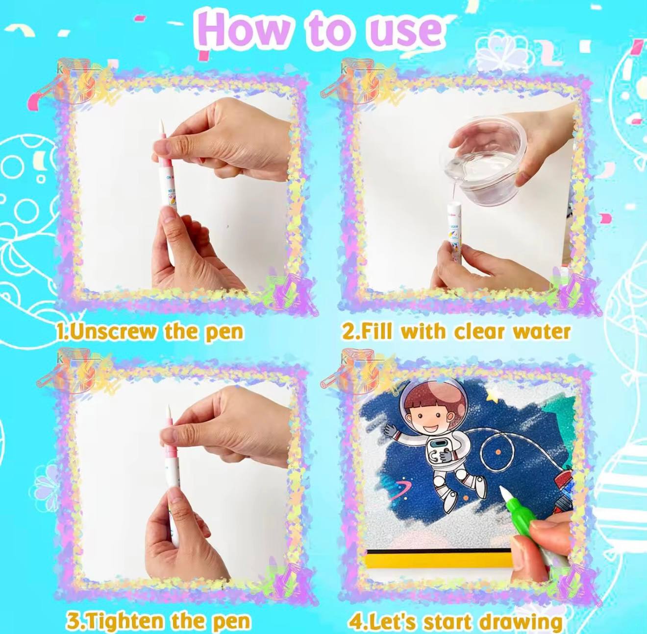 Magic Water Coloring Book